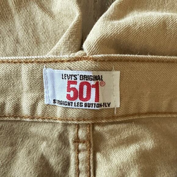 Levi's Vintage Mens 501 Jeans Straight Leg Button Fly Y2K 34x30 Capsule 90's USA - Picture 3 of 11